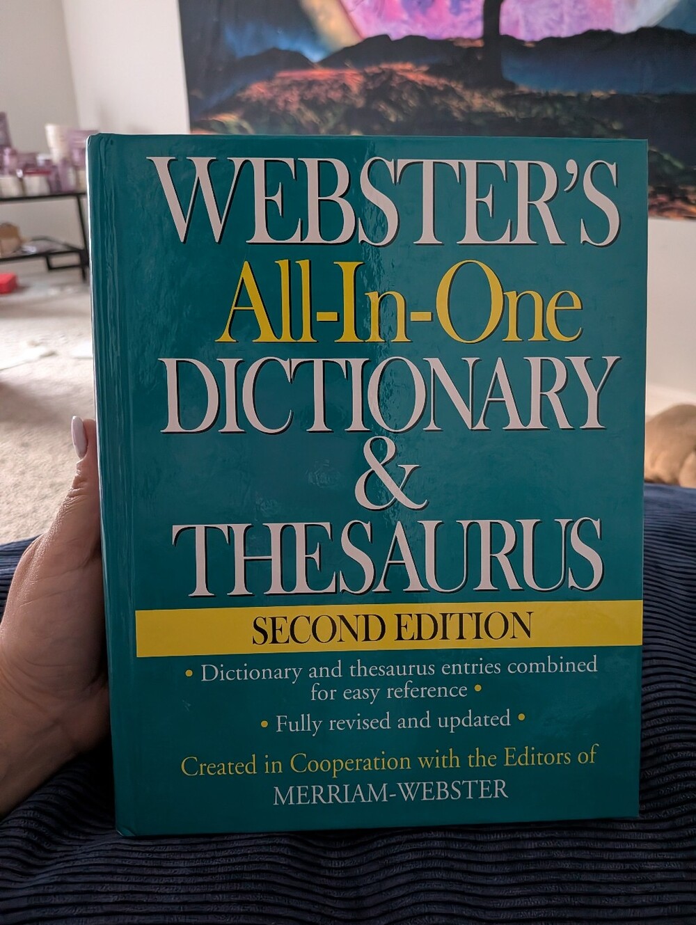 Webster's All-In-One Dictionary & Thesaurus - Teal Cover